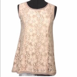 Style & Co NWT Women’s Sleeveless Lace Top PP